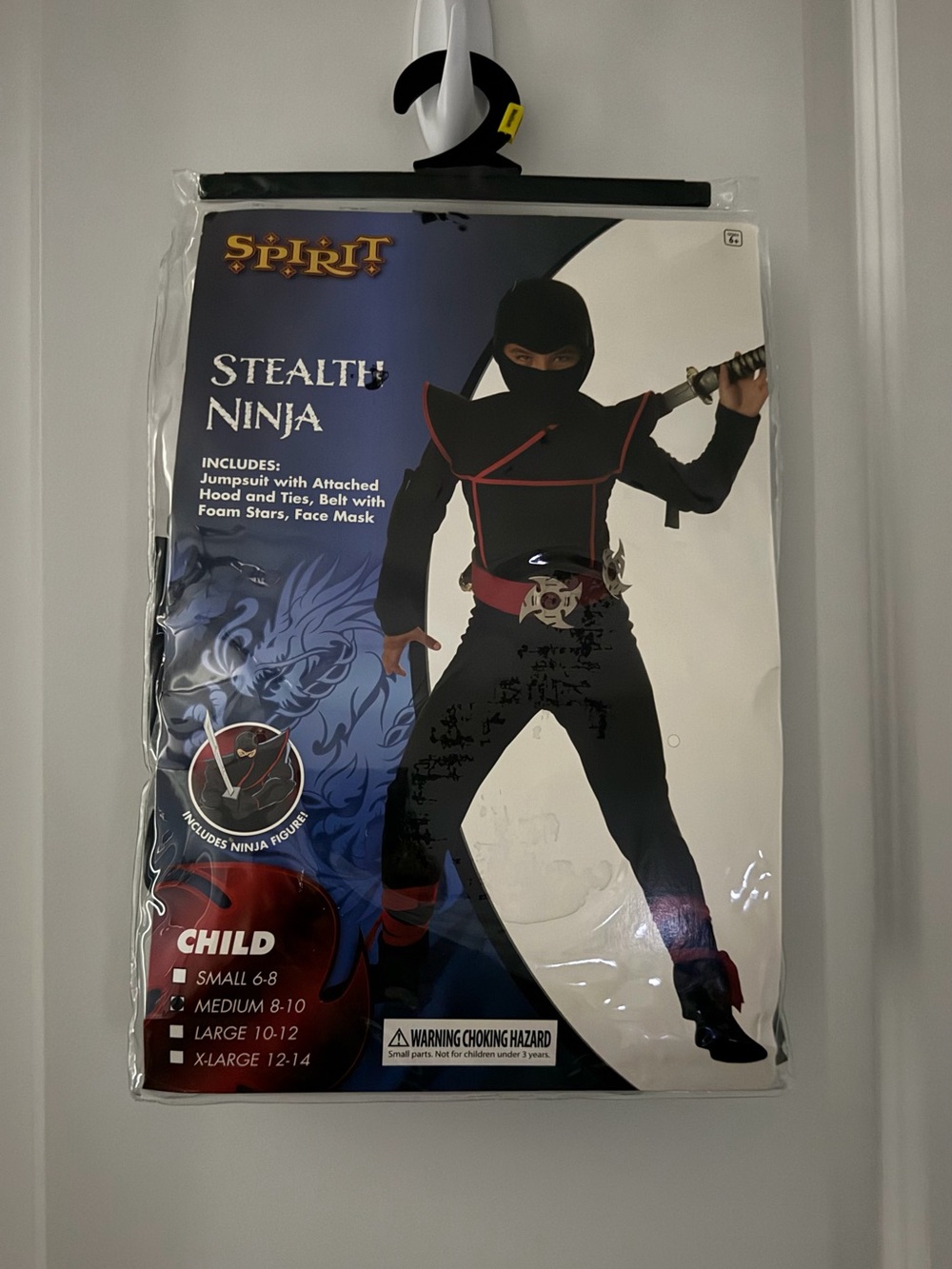 Spirit Stealth Ninja Kids Halloween Costume Medium 8–10